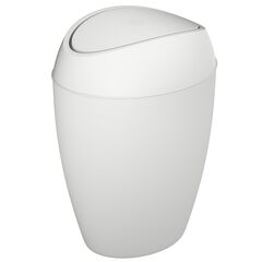 Корзина для мусора с крышкой Twirla 9 л белая, Umbra
