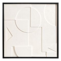 Панно декоративное с эффектом 3D Minimalism, 60х60 см, белый\бежевый, Bergenson Bjorn