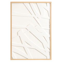 Панно декоративное с эффектом 3D Minimalism, 70х100 см, с бежевой рамкой, Bergenson Bjorn