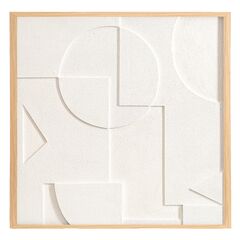 Панно декоративное с эффектом 3D Minimalism, 60х60 см, белый\бежевый, Bergenson Bjorn