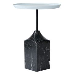 Столик кофейный Sustainable Collection, 37,7 см, серый/черно-белый, Bergenson Bjorn