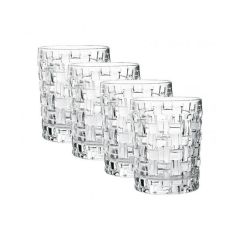 BOSSA NOVA - Набор стаканов 4 шт. низких для виски 330 мл бессвинцовый хрусталь