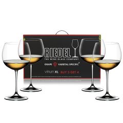 Набор бокалов Vinum XL Oaked Chardonnay Pay 3 Get 4, 552 мл, 4 шт., 7416/57, Riedel