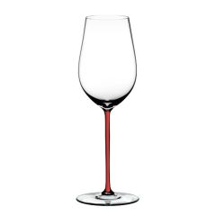 Бокал для вина Riesling/Zinfandel, 395 мл, прозрачный/красный, хрусталь, серия Fatto a Mano, Riedel