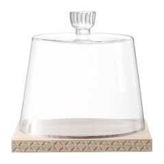 Блюдо из ясеня с крышкой Tatra H27, D28.5 см, LSA International