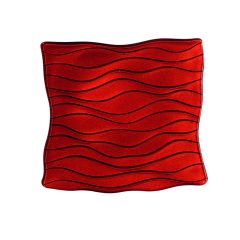 Тарелка MARRAKECH, квадратная, размер: 30 х 30 см, материал: хрусталь, цвет: красный, 87287, NACHTMANN, Германия