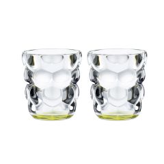 Набор из 2-х стаканов для воды «BUBBLES», объем: 330 мл, цвет: зеленый, материал: бессвинцовый хрусталь, 100697, NACHTMANN, Германия