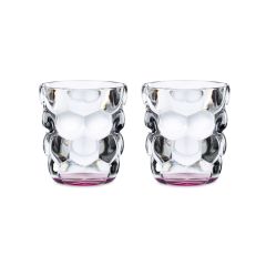 Набор из 2-х стаканов для воды BUBBLES, объем: 330 мл, цвет: розовый, материал: бессвинцовый хрусталь, 100699, NACHTMANN, Германия