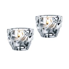 Набор из 2-х подсвечников Glacier, 8 см, бессвинцовый хрусталь, Nachtmann