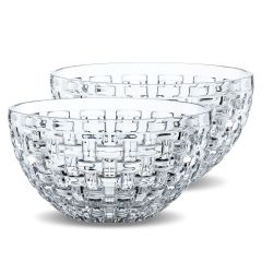 Набор из 2-х салатников BOSSA NOVA, диаметр: 18 см, материал: бессвинцовый хрусталь, 102254, NACHTMANN, Германия