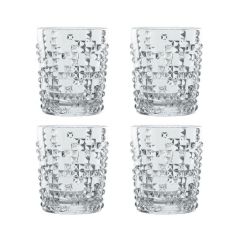 PUNK - Набор стаканов 4 шт. для виски 348 мл бессвинцовый хрусталь