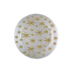 Блюдо Golden Stars, 32 см, белое, хрустальное стекло, Nachtmann