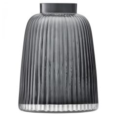 Ваза Pleat 26 см серая, LSA International