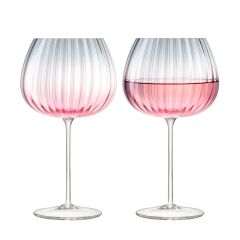 Набор из 2 круглых бокалов Dusk 650 мл розовый-серый, LSA International