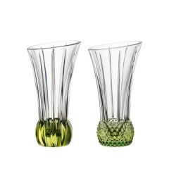 SPRING - Набор из 2 ваз с зеленым дном 13,6см