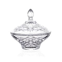 Конфетница с крышкой RCR Melodia D18 см, H10,3 см, хрустальное стекло, Италия