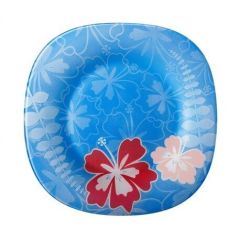 Набор из 18-ти тарелок, синий, стекло, серия JUNGLE, Bormioli Rocco