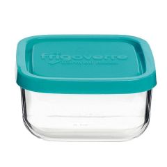 Контейнер квадратный 10 х 10 см, 240 мл, синий, стекло, серия Frigoverre Classic, Bormioli Rocco