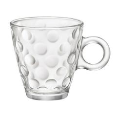Набор из 6-ти чашек 220 мл, хрустальное стекло, серия Dots, Bormioli Rocco