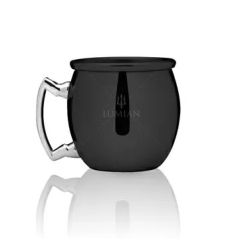 Кружка для коктейля, 60 мл, D40 мм, H45 мм, нержавеющая сталь, цвет черный, Lumian