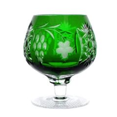 Фужер для коньяка темно-зеленый 300 мл, серия GRAPE, AJKA CRYSTAL