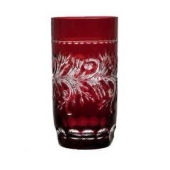 Стакан высокий темно-бордовый 400 мл, серия MONICA, AJKA CRYSTAL