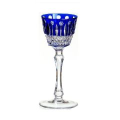 Рюмка для ликера синяя 70 мл, серия ST.LOUIS, AJKA CRYSTAL