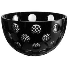 Салатник черный 25 см, серия CHECKER, AJKA CRYSTAL