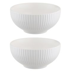 Набор салатников Soft Ripples, ?15 см, белые, 2 шт., Liberty Jones