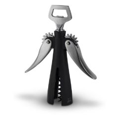 Штопор механический с двумя ручками, нержавеющая сталь, черный, SAUVERAIN PEUGEOT, Франция