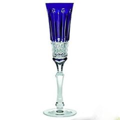 Фужер для шампанского синий 120 мл, серия ST.LOUIS, AJKA CRYSTAL