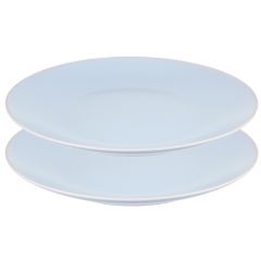 Набор обеденных тарелок Simplicity, ?26 см, голубые, 2 шт., Liberty Jones