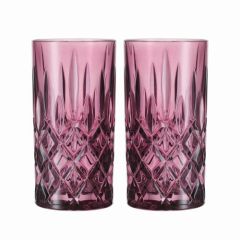Набор высоких стаканов 2 шт., малиновый, 395 мл, Noblesse, хрустальное стекло, Nachtmann