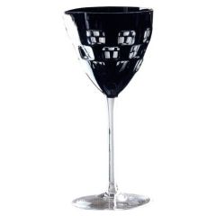 Фужер для вина черный 180 мл, серия DOMINO, AJKA CRYSTAL