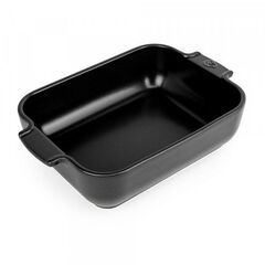Форма для запекания прямоугольная SATIN BLACK 2,7 л, 32 х 20 см, H6,5 см, черный, Peugeot