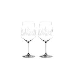 Набор бокалов для вина Tattoo, 2 шт, 630 мл, белый декор, хрусталь, Nachtmann