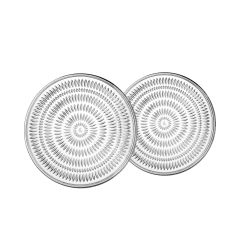 Набор тарелок с бортом Ethno D 22 см, 2 шт., хрусталь, Nachtmann