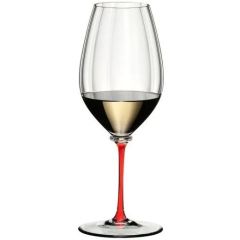 Бокал для вина Performance Riesling 623 мл, прозрачный/красный, хрусталь, серия Fatto a Mano, Riedel