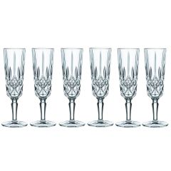 Набор бокалов для шампанского 6 шт., 151 мл, Noblesse, хрустальное стекло, Nachtmann