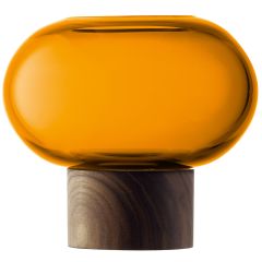 Ваза Oblate, 13,5 см, янтарь/орех, LSA International