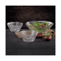 Набор салатников, 3 шт., 2385 мл и 2 по 740 мл, Ethno, хрустальное стекло, Nachtmann