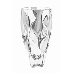 Ваза BAMBOO, 30 см; декор Платина; стекло, Bohemia JIHLAVA