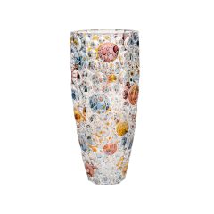 Ваза LISBOA, 35 см; декор Цветные круги; стекло, Bohemia JIHLAVA