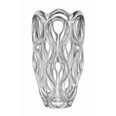 Ваза OCEAN, 30 см; декор Платина; стекло, Bohemia JIHLAVA