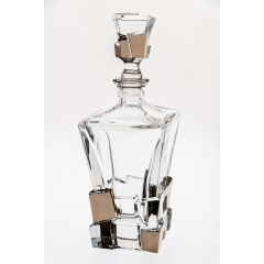 Штоф CRACK, декор Платина; 900 мл; хрусталь, Bohemia JIHLAVA