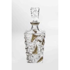 Штоф GLACIER, 900 мл; декор Платина; хрусталь, Bohemia JIHLAVA