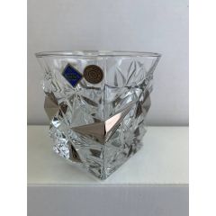 Набор из 6-ти стаканов для виски GLACIER, декор Платина; 350 мл; хрусталь, Bohemia JIHLAVA