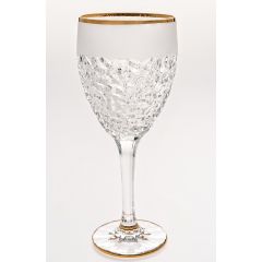 Набор из 6-ти бокалов для вина NICOLETTE, декор Матовое напыление, отводка золото; 320мл; хрусталь, Bohemia JIHLAVA