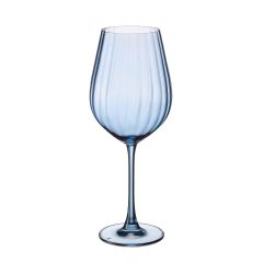 Набор из 2-х бокалов для красного вина COLUMBA OPTIC; синий 650 мл, Crystal Bohemia