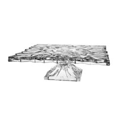 Тарелка для торта на ножке GLACIER, 32 см ; хрусталь, Bohemia JIHLAVA